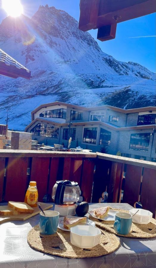 Charmant Studio Aux Pieds Des Pistes Vue Sur La Montagne Tignes Kültér fotó